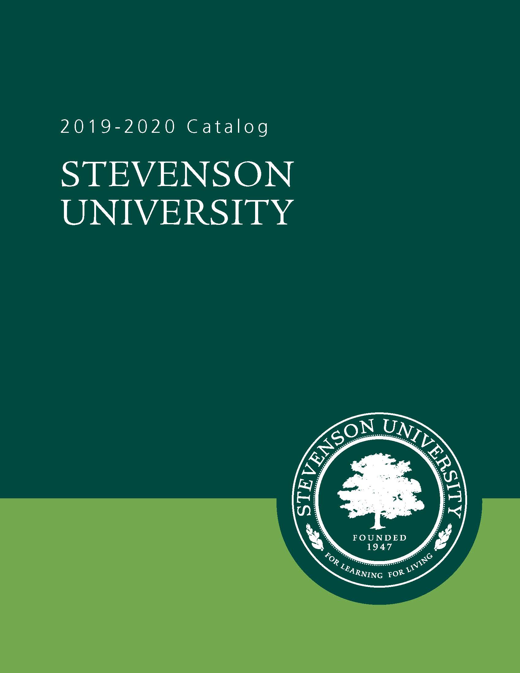 This is a picture of the 2019 - 2020 catalog cover.